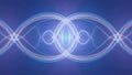 Abstract Light Waves - Flowing Energy and Symmetry in Blue Royalty Free Stock Photo